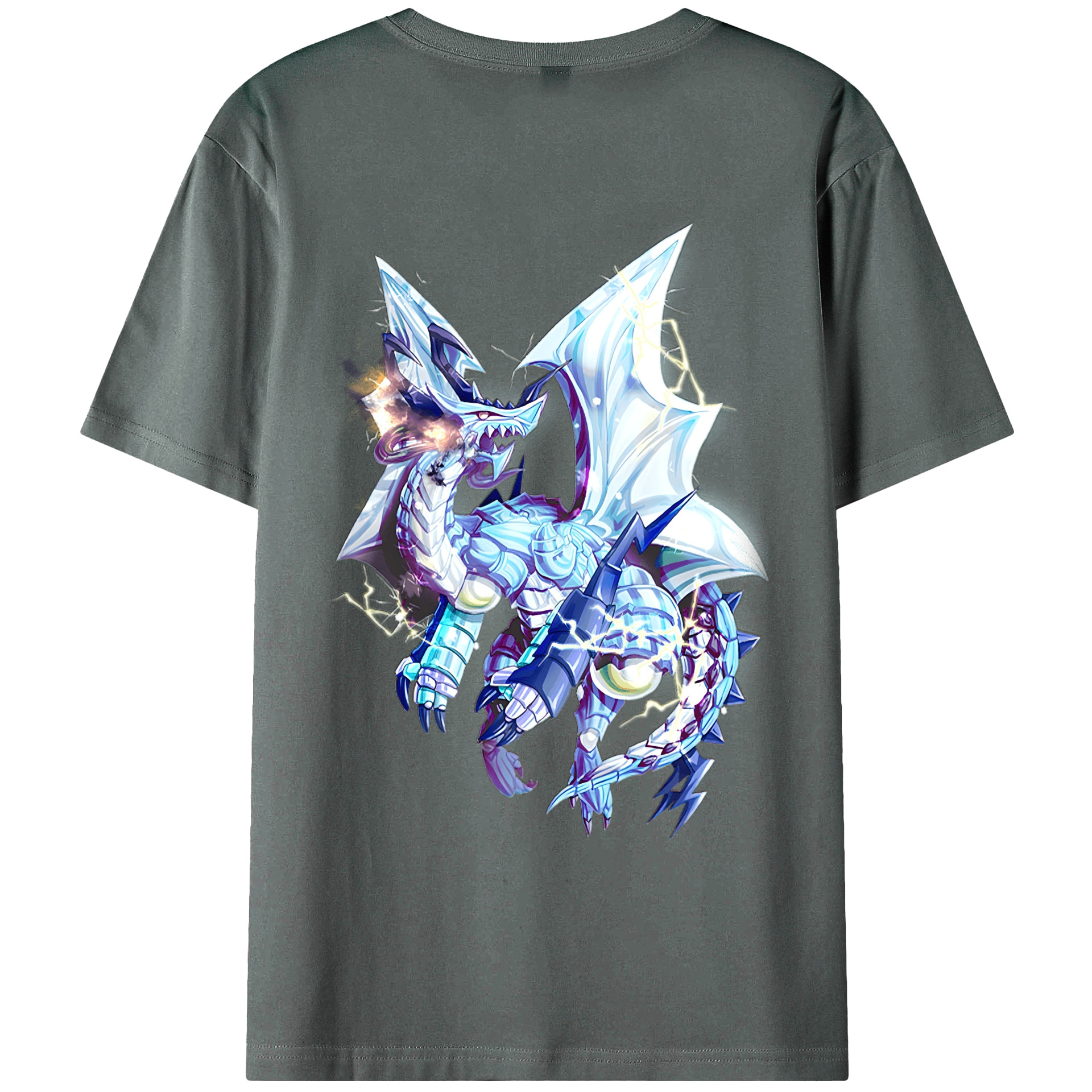 （画像用） 遊☆戯☆王 Yu-Gi-Oh! 綿100％ メンズ半袖Tシャツ（バックプリント） 通気性